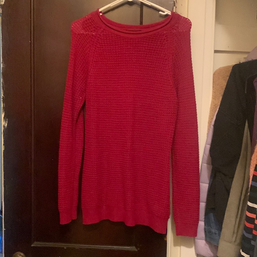 Tunic Style (Long) Red Sweater!